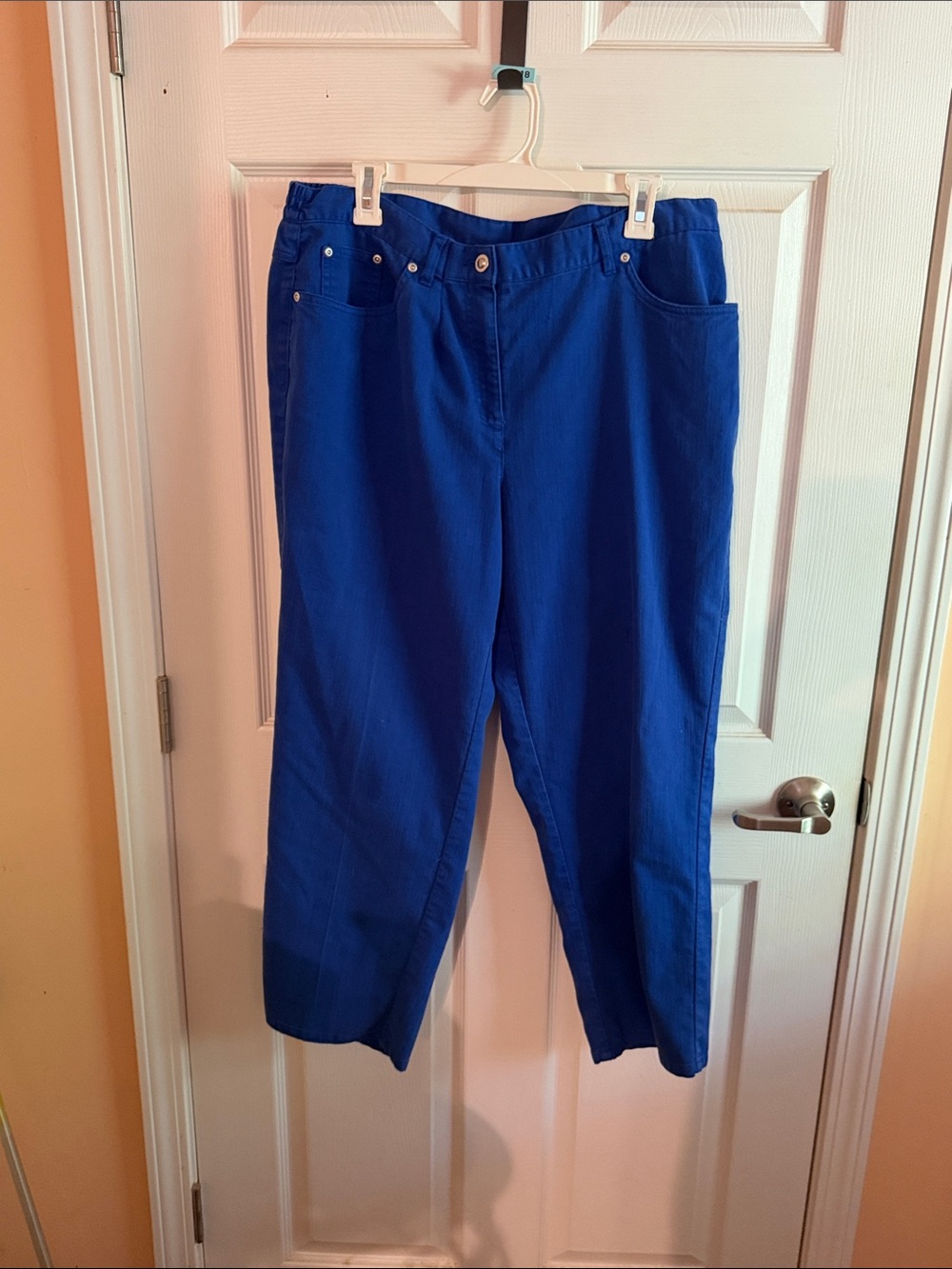 Ruby Rd. Cropped Women's Jeans in Royal Blue